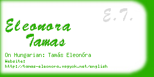 eleonora tamas business card
